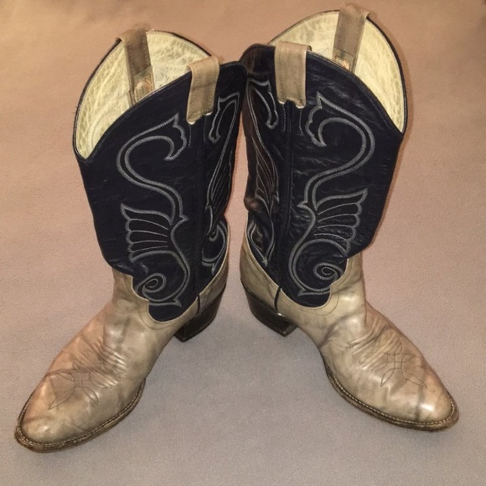 Vintage Cowboy cowgirl western Boots Larry Mahan